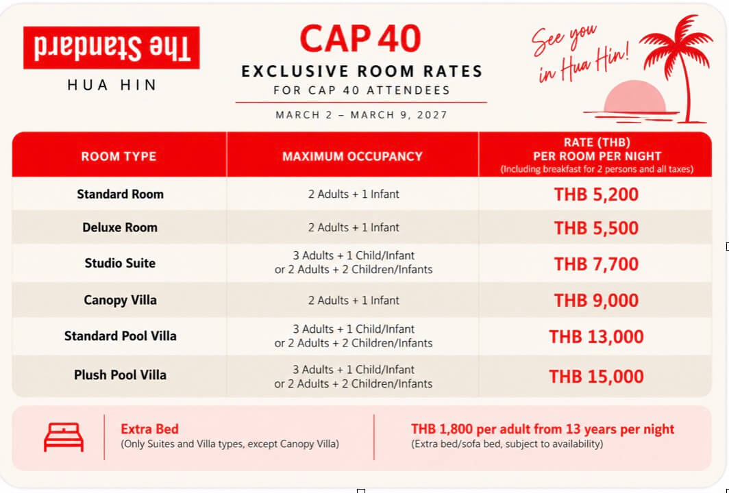 Room Rates Overview Flyer